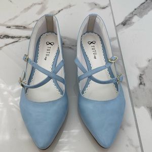 Tutu sapatilhas vegan leather ballet flat size 8.5 US - 37 Brazil - Light Blue